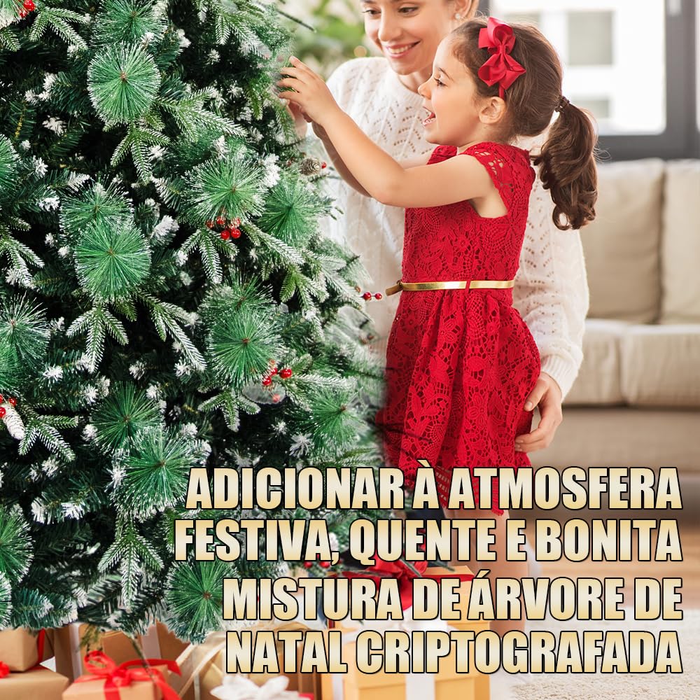 Arvore de Natal 180CM, PE E PVC Aurora Árvore de Natal, Arvore de